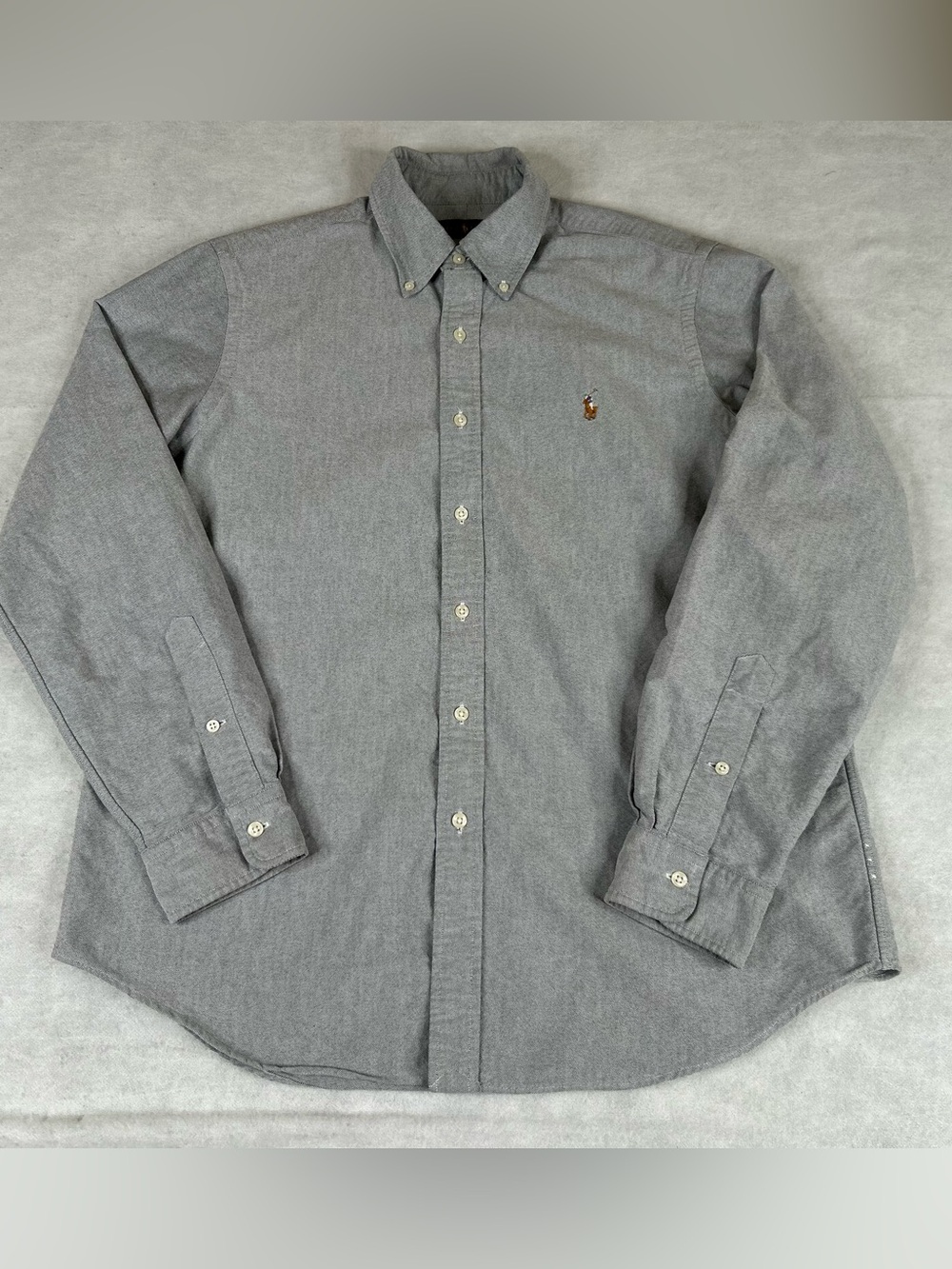 Ralph Lauren Shirt Men’s Light Blue Sz Large Oxford Classic Button‑Down